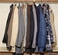 29 Pc Lot - Men's - Jackets / Slacks / Shirts