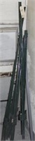 8 metal fence stakes-like new, 4' & 5' long