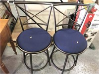 Two excellent swivel bar stools.

Both are 37