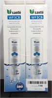 Two sante wf3cb refrigerator water filters