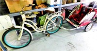 Schwin Women's 7 spd Bicycle w/Pull Along Baby