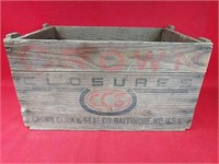 Vintage Crown Closures Crate