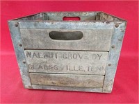 Vintage Walnut Grove Milk Crate