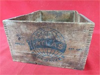 Vintage Atlas Dynamite Wooden Crate