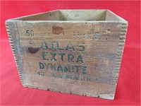 Vintage Atlas Extra Dynamite Wooden Crate