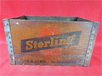 Vintage Sterling Beer Wooden Crate