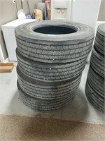 (4) 295/75R 22.5 Sumitomo Brand Virgin Semi Tires