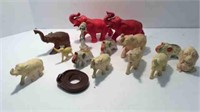 COLLECTION OF SMALL ELEPHANT FIGURES