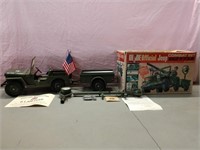 Vintage GI Joe battery operated Official Jeep