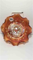 CARNIVAL GLASS DISH - 7" W