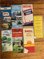 30's-60's advertising travel maps