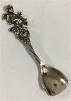 Sterling Silver Cherub Salt Spoon