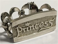 Italy Sterling Silver Princess Bracelet