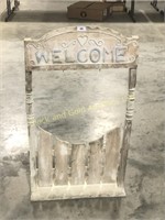 Wooden Garden Welcome Decoration