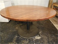 Wood Round Table