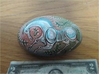 Hand Painted & Signed Horse Art Rock