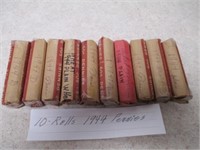 10 Rolls of 1944 Wheat Pennies