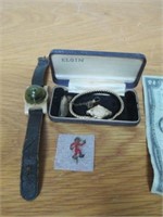 Vintage Elgin 14KT Gold Filled Watch w/ Case,