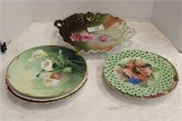 SELECTION OF PAINTED PLATES