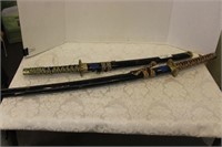 PAIR OF KATANA STYLE SWORDS WITH SHEATHES
