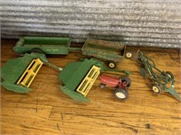 Vintage toy tractors & implements