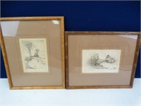 Framed and Matted Signed Prints - 2