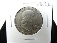 1-1963 Franklin Half Dollar