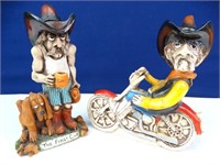 Pair of W.L. Vernon Western Cowboy Statues