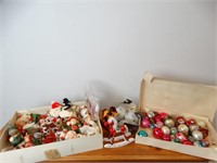 Box of Vintage Ornaments
