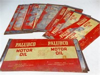 (22) Palubco Unrolled Motor Oil Tins