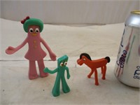 Petite figurines Gumby et ses amis
