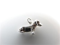 925 Silver 3D Daschund Weiner Dog Charm