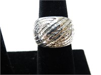 925 Sterling Silver Domed Ring