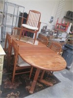 Very Expensive Teakwood Danish Table & Chairs