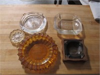 vintage ashtrays various sizes