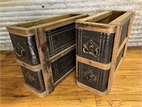 Antique sewing machine drawers