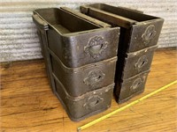 Antique sewing machine drawers