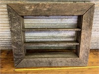 Rustic shadow box/shelf