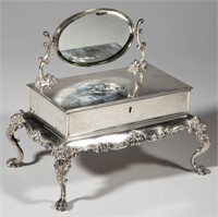 STERLING SILVER MINIATURE DRESSING TABLE FIGURAL