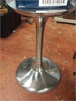 Chrome round side table