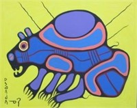 Norval Morrisseau Acrylic on Paper