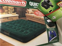 COLEMAN DOUBLE SIZE AIR BED & PUMP
