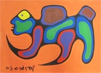 Norval Morrisseau Acrylic on Paper