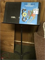 ADJUSTABLE METAL MUSIC STAND & COUNTRY MUSIC BOOK