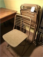 SET OF 4 METAL CHAIRS