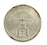 1949 Mexico Una Onza Silver Peso