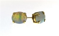14kt Gold Genuine 4.10 ct Fire Opal Earrings