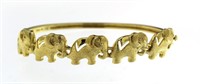 Beautiful Large Elephant Cuff Bracelet