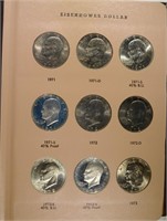 IKE DOLLAR SET 1971-78 COMPLETE BU+ PROOFS