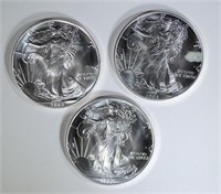 3-BU 1993 AMERICAN SILVER EAGLES